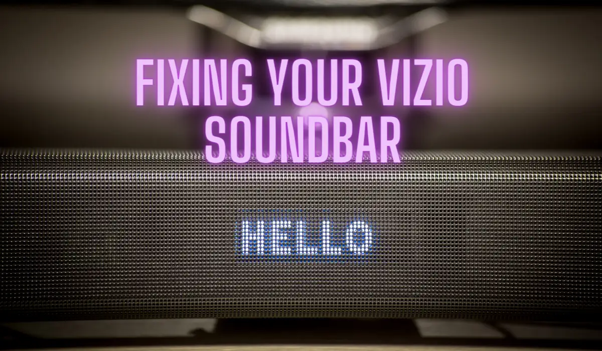 Fixing sound Setting after connecting vizio soundbar