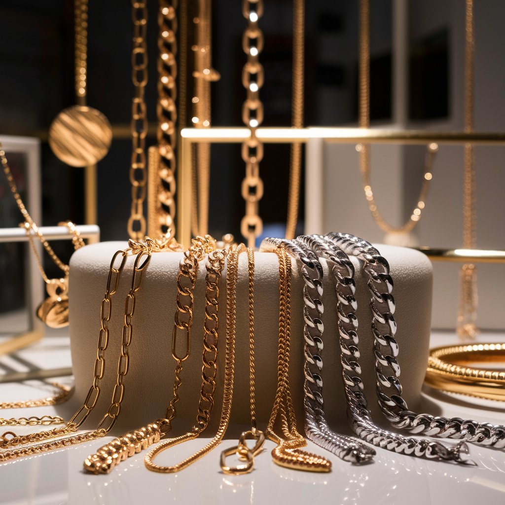 a modern jewelry staple: the timeless appeal of gold-plated chains